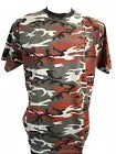 Camouflage t shirt unisex , woodland , urban , yellow , red and orange camo