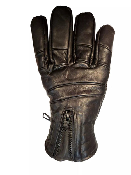 Black leather all purpose gloves