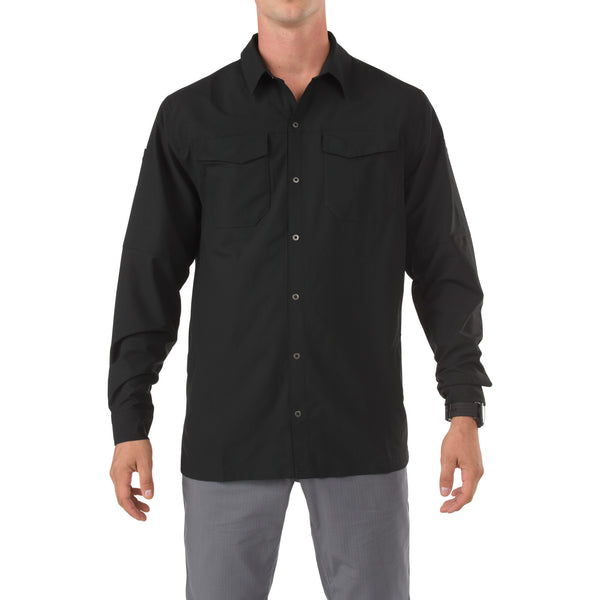 Freedom Flex Woven Shirt - Long Sleeve in Sage Green